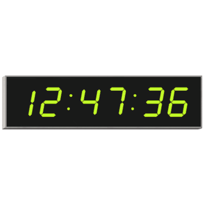Вторичные светодиодные цифровые часы 4010N.100.G.S.PoE