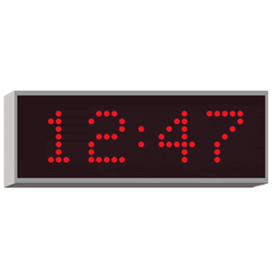 Вторичные светодиодные цифровые часы 4200E.05.R.S.EU