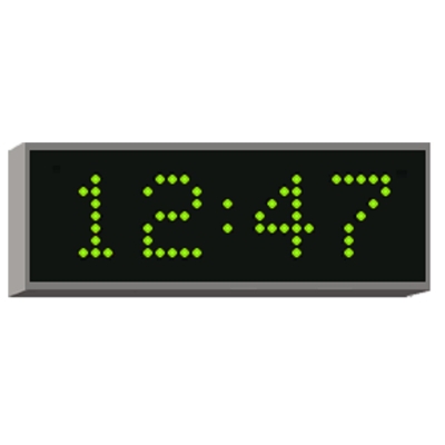 Вторичные светодиодные цифровые часы