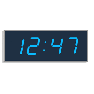 Вторичные светодиодные цифровые часы 4200E.100.B.S.EU