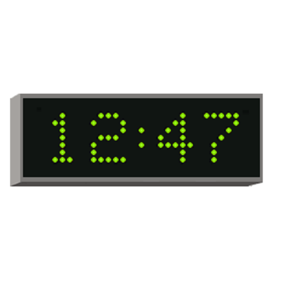 Вторичные светодиодные цифровые часы 4200N.05.G.S.PoE