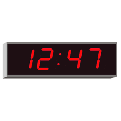 Вторичные светодиодные цифровые часы 4200N.057.R.S.PoE 