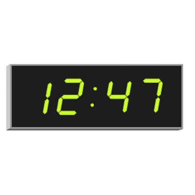 Вторичные светодиодные цифровые часы 4200N.100.G.S.PoE