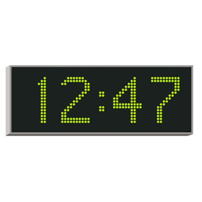 Вторичные светодиодные цифровые часы 4200N.12.G.S.PoE