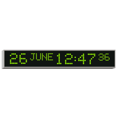 Настенные цифровые часы с календарем 4510E.05.G.S.EU