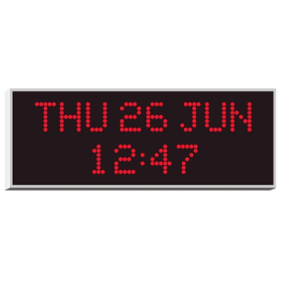 Настенные цифровые часы с календарем