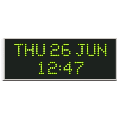 Настенные цифровые часы с календарем