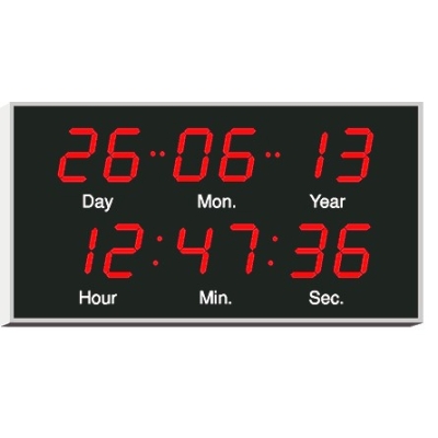 Настенные цифровые часы с календарем