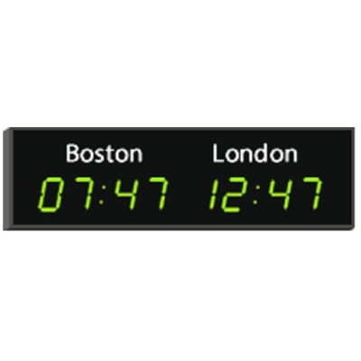 Настенное цифровое табло мирового времени
