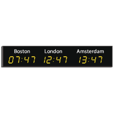 Настенное цифровое табло мирового времени 4740N/3.057.Y.S.EU