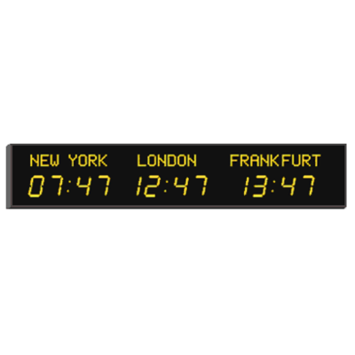 Настенное цифровое табло мирового времени 4740NIL30/3.057.Y.S.EU