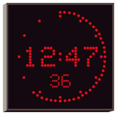 Вторичные светодиодные цифровые часы 4900E.05.R.S.EU