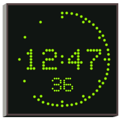 Вторичные светодиодные цифровые часы 4900NE.05.G.S