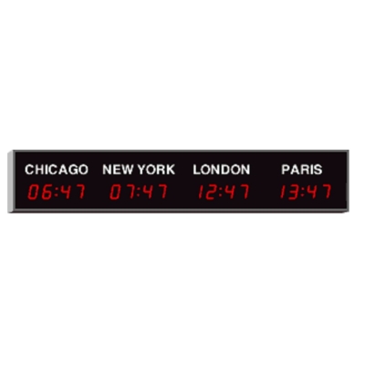 Настенное цифровое табло мирового времени