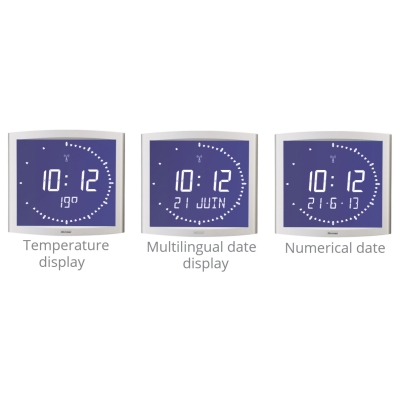 Вторичные цифровые часы календарь OPALYS ELLIPSE (938333A)