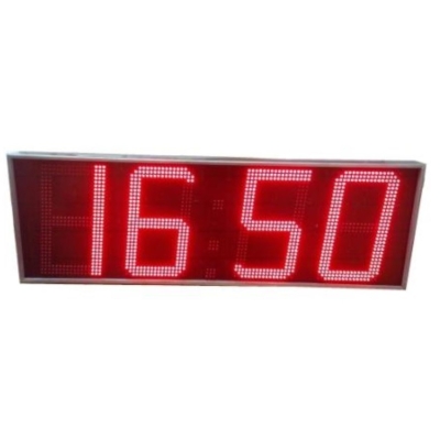 Автономные светодиодные цифровые часы для использования на улице