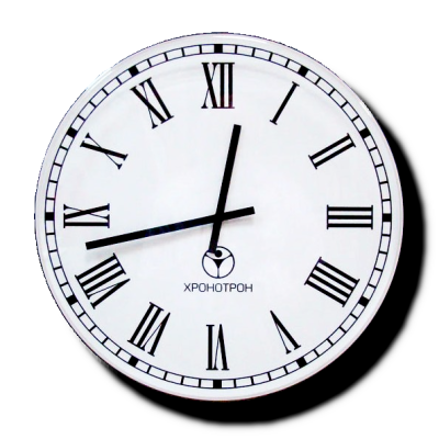 Вторичные стрелочные часы с посекундной синхронизацией IP54 СВ-26.ДС24/СИ