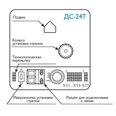 Вторичные самоустанавливающиеся стрелочные часы СВС-57.ДС24Т