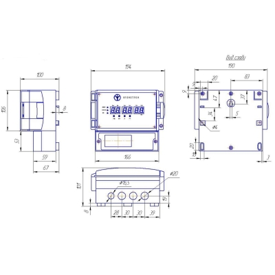 Первичные кварцевые цифровые часы ЦП-2