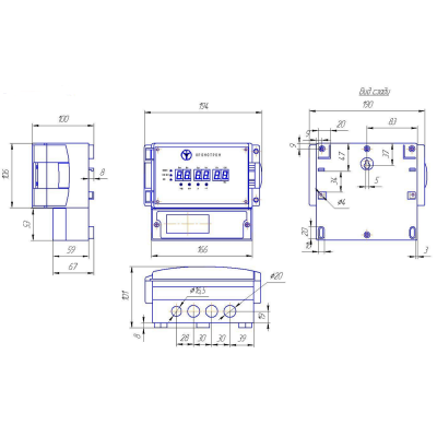 Первичные кварцевые цифровые часы ЦП-2