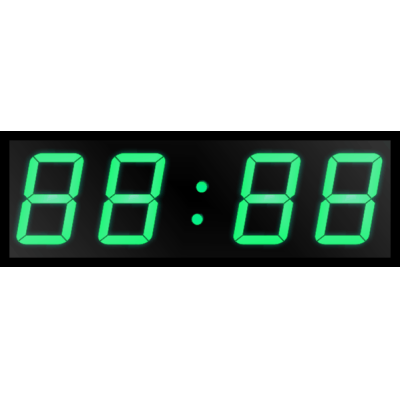 Цифровые офисные светодиодные часы Р-100b-G