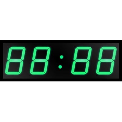 Цифровые офисные светодиодные часы Р-100b-G