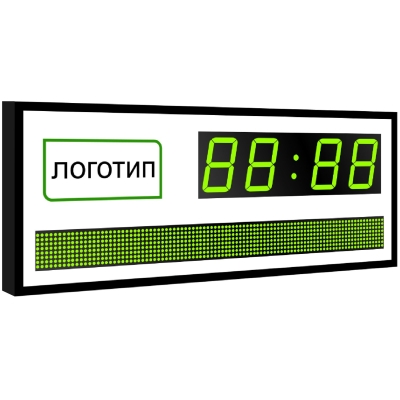 Р-100х4_РБС-060-96х8 Цифровые светодиодные часы-календарь