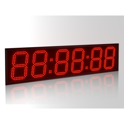 Офисные светодиодные часы, 6 знаков Импульс-418-HMS