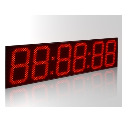Офисные светодиодные часы, 6 знаков Импульс-424-HMS