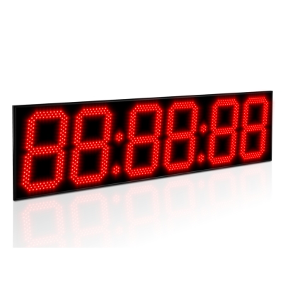 Офисные светодиодные часы, 6 знаков Импульс-435-HMS