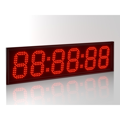 Всепогодные светодиодные часы, 6 знаков