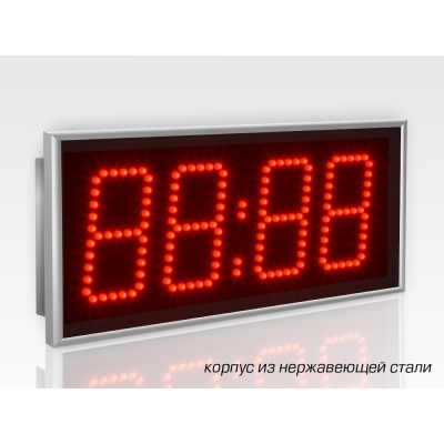 Цифровые часы из нержавеющей стали