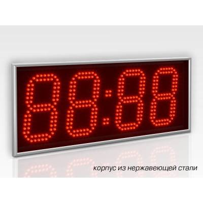 Цифровые часы из нержавеющей стали