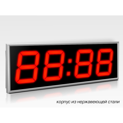 Цифровые часы из нержавеющей стали