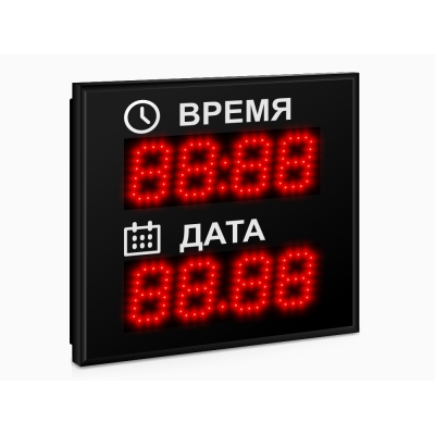 Светодиодные часы-календарь Импульс-406K-D6-D6