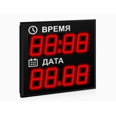 Светодиодные часы-календарь Импульс-410K-D10-D10