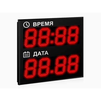 Светодиодные часы-календарь