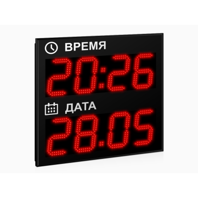 Светодиодные часы-календарь