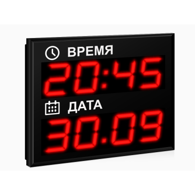 Светодиодные часы-календарь