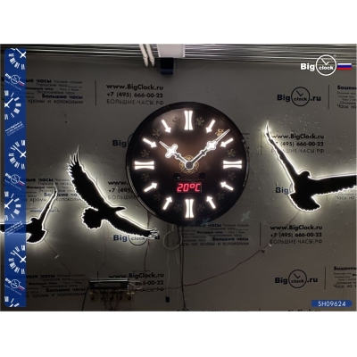 Фасадные часы с композицией SH09624