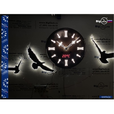 Фасадные часы с композицией SH09624