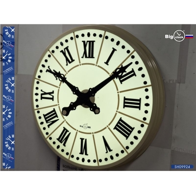 Классические уличные часы с бежевым корпусом SH10024